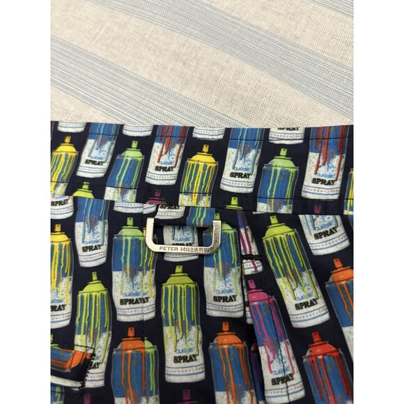 Peter Millar Board Shorts Spray Paint Can Men's Medium Lined Swim Hybrids 6.5" - Picture 7 of 13